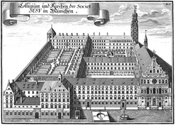 Michael Wening: Alte Akademie in München, um 1700
