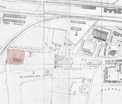 Mey: Mappa della città di Monaco (particolare), 1864