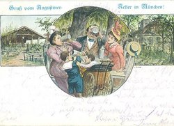 Cartolina postale, 1900 circa