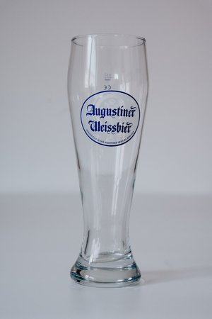 White beer glass