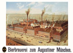 Wilhelm Fiek: vista del birrificio da Landsberger Straße, 1890 ca.