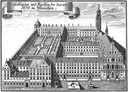 Michael Wening: Il monastero agostiniano di Monaco, 1700 ca.