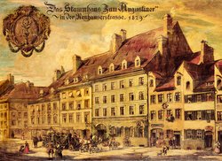 La nuova birreria di Neuhauser Straße, intorno al 1900