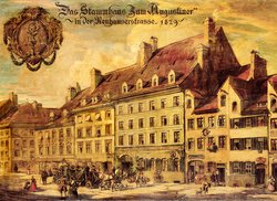 Das neue Brauhaus an der Neuhauser Straße, um 1900